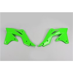 /UFO KAWASAKI RADIATOR SHROUDS KX250F 13-16 GRN