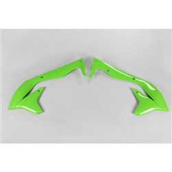 /UFO KAWASAKI RADIATOR SHROUDS KX450F 16-18 GRN