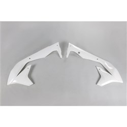 /UFO KAWASAKI RADIATOR SHROUDS KX450F 16-18 WHT