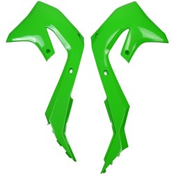 UFO KAWASAKI RADIATOR SHROUDS KX250F 21-22/KX450F 19-22 GRN