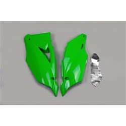 UFO KAWASAKI SIDE PANELS KX250F 21-22/KX450F 19-22 GRN
