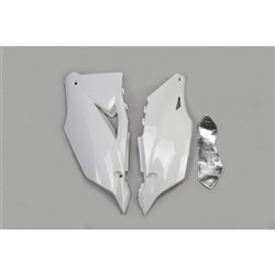 /UFO KAWASAKI SIDE PANELS KX250F 21-22/KX450F 19-22 WHT