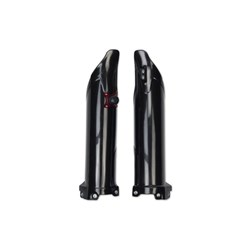 UFO KAWASAKI FORK SLIDER PROTECTORS W/QUICK STARTER KXF250 17-26 KXF450 16-26 BLK