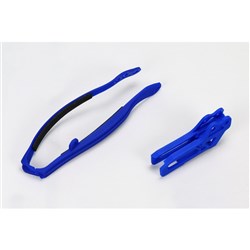 UFO YAMAHA KIT CHAIN GUIDE/SWINGARM SLIDER YZ125-250 09-14 YZF250/450 09-23-22 WRF250-450 09-25 (REFLEX BLU)