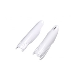UFO YAMAHA FORK SLIDER PROTECTORS YZ125/250 22-26 YZF250 10-23 YZF450 10-22 WHT