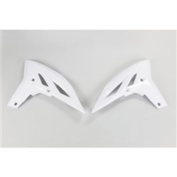 UFO YAMAHA RADIATOR SHROUDS YZF250 11-13/WR450F 12-15 WHT