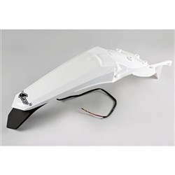 /UFO YAMAHA REAR FENDER WITH LED T/LIGHT WR250F 15-19/450F 16-18 WHT