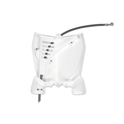 UFO YAMAHA STADIUM FRONT PLATE YZ125-250 15-18 /YZF250 10-18/450 10-17 WHT