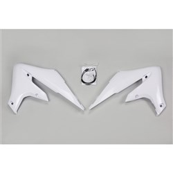 UFO YAMAHA RADIATOR SHROUDS YZF250 19-23 YZF450 18-22 WRF250 20-25 WRF450 19-25 WHT
