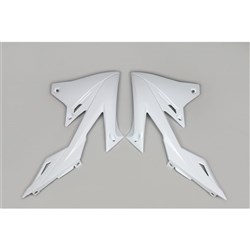 UFO SUZUKI RADIATOR SHROUDS RMZ250 19-25/RMZ450 18-25 WHT