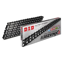 DID SUPER STREET X-RING 530ZVM-X2 BLK/BLK 122ZB (CTN10) (WAS 530ZVMXBB122ZB)