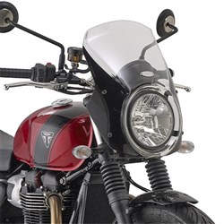 GIVI WINDSCREEN ONLY TRANSPARENT - TRIUMPH/ROYAL ENFIELD  (NEEDS FITTING KIT A9063A/A6426A/A6407A)