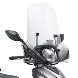 GIVI WINDSCREEN ONLY TRANSPARENT - SYM SYMPHONY ST50-125-200 15-20 (NEEDS FITTING KIT A7054A)