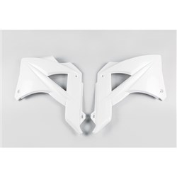 UFO GAS GAS RADIATOR SHROUDS MC/EC/FSR 125-200-250-300-450 10-11 WHT #