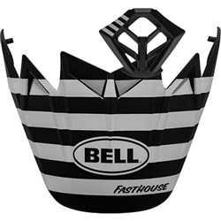 BELL S/P - MOTO-9 MIPS M/PIECE/PEAK KIT FASTHOUSE STRIPE MATT WHT/BLK  [ONC01] #