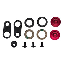BELL S/P - ELIMINATOR SCREW KIT VISOR RED