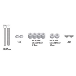 GIVI  SPECIFIC FITTING KIT PL8717/PLOS8717 BENELLI TRK702 23-