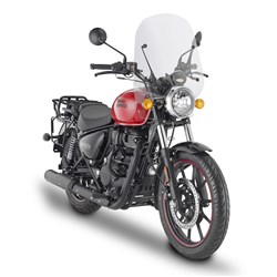 GIVI WINDSCREEN ONLY TRANSPARENT - ROYAL ENFIELD METEOR 350 21-24 (NEEDS FITTING KIT A9053A)