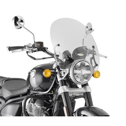 GIVI WINDSCREEN ONLY TRANSPARENT - ROYAL ENFIELD METEOR 650 23-24 (NEEDS FITTING KIT A9058A)