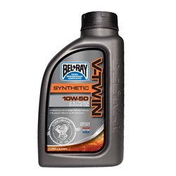 BELRAY V-TWIN SYNTHETIC ENGINE OIL 10W-50 1 LITRE (12 TO A BOX - 301390150160)