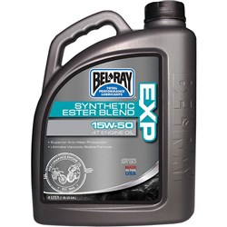 BELRAY EXP SYNTHETIC BLEND 4T ENG OIL 15W-50 4 LITRE (4 TO A BOX - 301402150185)
