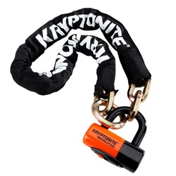 KRYPTONITE NEW YORK CINCH RING CHAIN 1213 W/14mm EV SERIES 4 DISC LOCK 130cm x 12mm