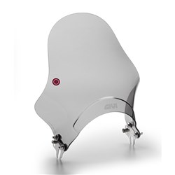 GIVI WINDSCREEN ONLY SMOKED - KAWASAKI/ROYAL ENFIELD/TRIUMPH (NEEDS FITTING KIT A4124A OR A9056A OR A6424A OR A6417A)