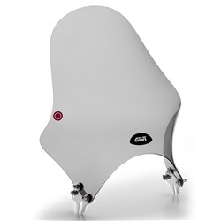 GIVI WINDSCREEN ONLY SMOKED - KAWASAKI/ROYAL ENFIELD/TRIUMPH (NEEDS FITTING KIT A4124A OR A9056A OR A6424A OR A6417A)