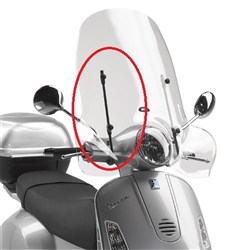 GIVI SPECIFIC WINDSCREEN FITTING KIT - PIAGGIO VESPA GTS 125-300/GTS 125-300 SUPER 23-24 (NEEDS SCREEN 104A)