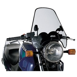 GIVI WINDSCREEN UNIVERSAL SMOKED - 2 POINT MOUNT - INCLUDES FITTING KIT