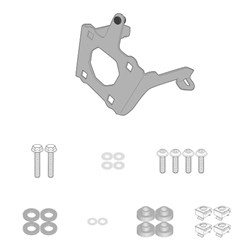GIVI SPECIFIC WINDSCREEN FITTING KIT - CF MOTO 700CL-X 21-25 (NEEDS SCREEN 1173S)