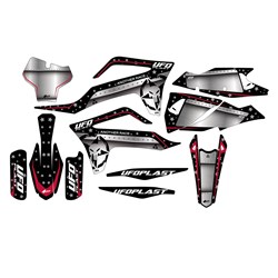 UFO GAS GAS DECALS KIT MC125-250/MC-F 250/350/450 21-23 STARDUST BLK #