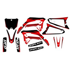UFO HONDA DECALS KIT CRF250R 22-23/450R 21-23 APODIS BLK #