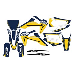 UFO HUSKY DECALS KIT TC125/250/FC 250/350/450 19-22 STOKES BLU #