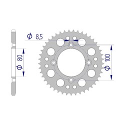 AFAM A36 420 HONDA REAR SPROCKET