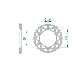 AFAM A49 520 PR-1 KAW/SUZ S/C BLK  [ONC01] #