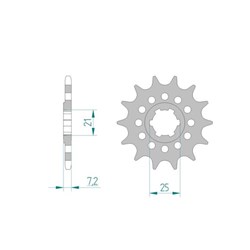 AFAM 14T 520 YAMAHA TZ250 / 350  [ONC01] #