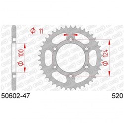 AFAM S47 520 DUCATI 851/900SS/800S/900M  [ONC01] #