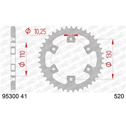 AFAM S41 520 GAS GAS QUAD 300/400  [ONC01] #