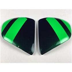 ARAI CHASER-X SIDE-PODS FENCE GLOSS GREEN/BLK (SET) #