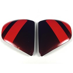 ARAI CHASER-X SIDE-PODS FENCE GLOSS RED/BLK (SET) #