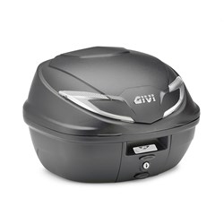GIVI MONOLOCK TOPCASE 39L BLACK/CLEAR - INCLUDES UNIVERSAL PLATE