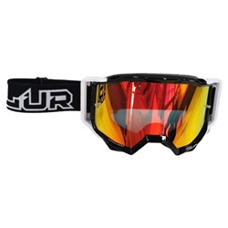 BLUR B-OTG GOGGLE BLK (RAD-RED + SPARE CLR LENS)