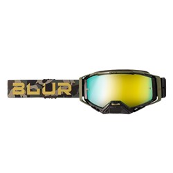 BLUR B-40 GOGGLE BLK/CAMO (GLD LENS)