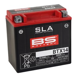 BS BATTERY SLA - BTX14 (FA) - [CTN 4] (UN2800/CLASS 8)