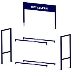 /METZELER TYRE RACK - 3PCE (1 SIDE PER KIT) SIDE/UPPER/HEADER UPRIGHT