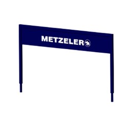 /METZELER TYRE RACK - HEADER PANEL 126CM X 21CM