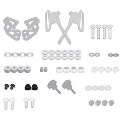 GIVI SPECIFIC WINDSCREEN FITTING KIT - PIAGGIO VESPA GTS 125-300/SUPER 23-24 (NEEDS SCREEN 104A)