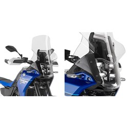 GIVI WINDSCREEN TRANSPARENT WITH BUILT IN HEADLIGHT PROTECTOR - YAMAHA TENERE 700 25-