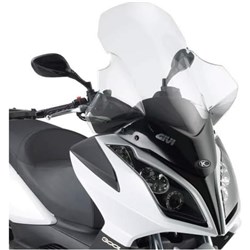 GIVI WINDSCREEN TRANSPARENT - KYMCO DOWNTOWN 125-300 09-14
